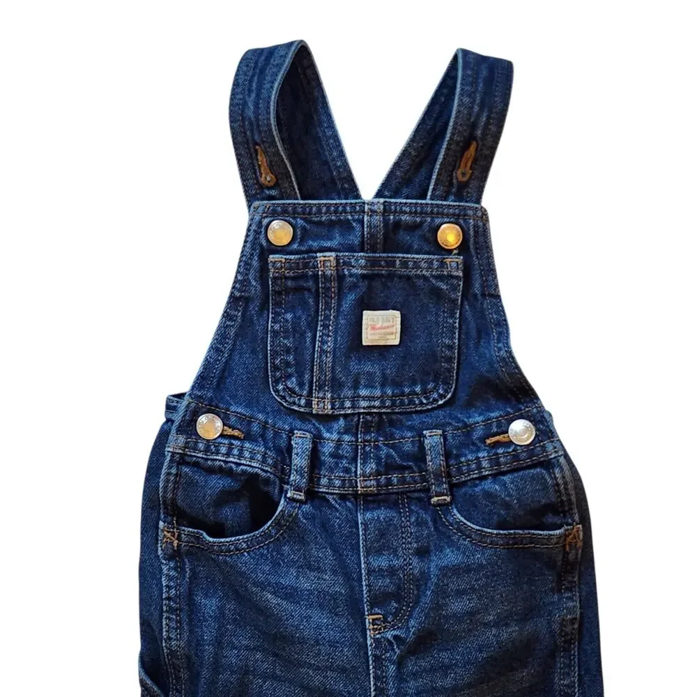 Old Navy Workwear Baby Boys Bib Overalls Size 18-24 Months Blue
